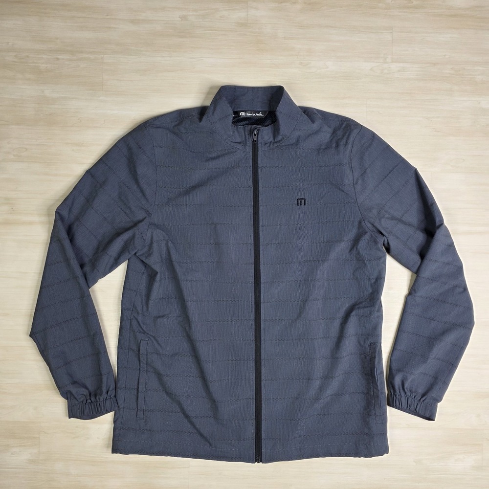 Travis Mathew Leo Carillo Jacket Gray Mesh‎ Lined Golf Outdoor Men's Size Large